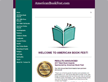 Tablet Screenshot of americanbookfest.com